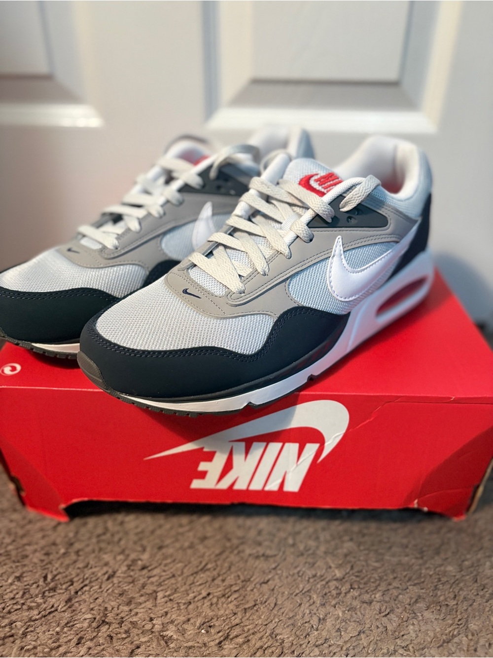 Nike Men's Black, Gray, and White Air Max-correlate Style Sneakers 11